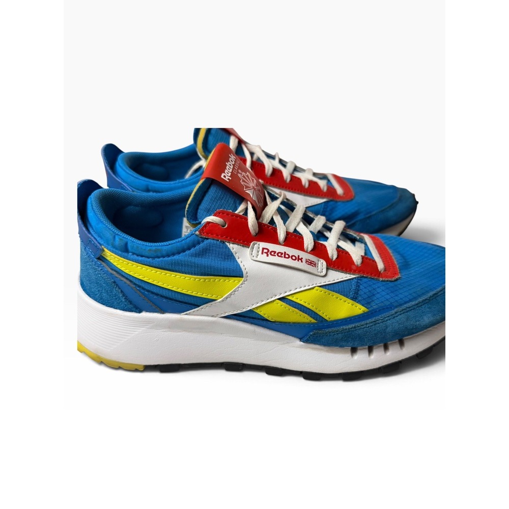 Size 7 Reebok Classic Leather Legacy J Dynamic Blue Red Sneakers FY9114